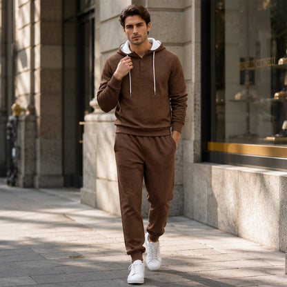 📢📢50% Rabatt!!! 🎉✨ Strukturiertes Hoodie- & Jogginghosen-Set für Herren