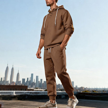 📢📢50% Rabatt!!! 🎉✨ Strukturiertes Hoodie- & Jogginghosen-Set für Herren