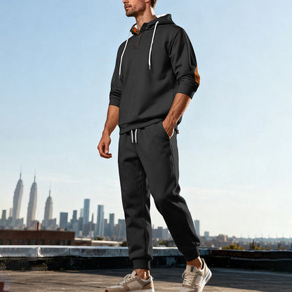 📢📢50% Rabatt!!! 🎉✨ Strukturiertes Hoodie- & Jogginghosen-Set für Herren
