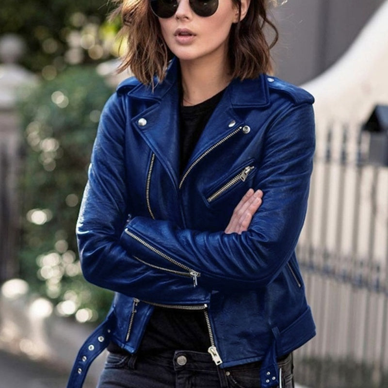 🏍️ Bikerjacke – Komfort & Edgy-Style vereint – Perfekt für alle, die rebellische Looks und hochwertige Materialien lieben – der kurze Schnitt und das PU-Leder verleihen der Jacke einen coolen, individuellen Charakter. Jetzt 50% Rabatt! versandfrei
