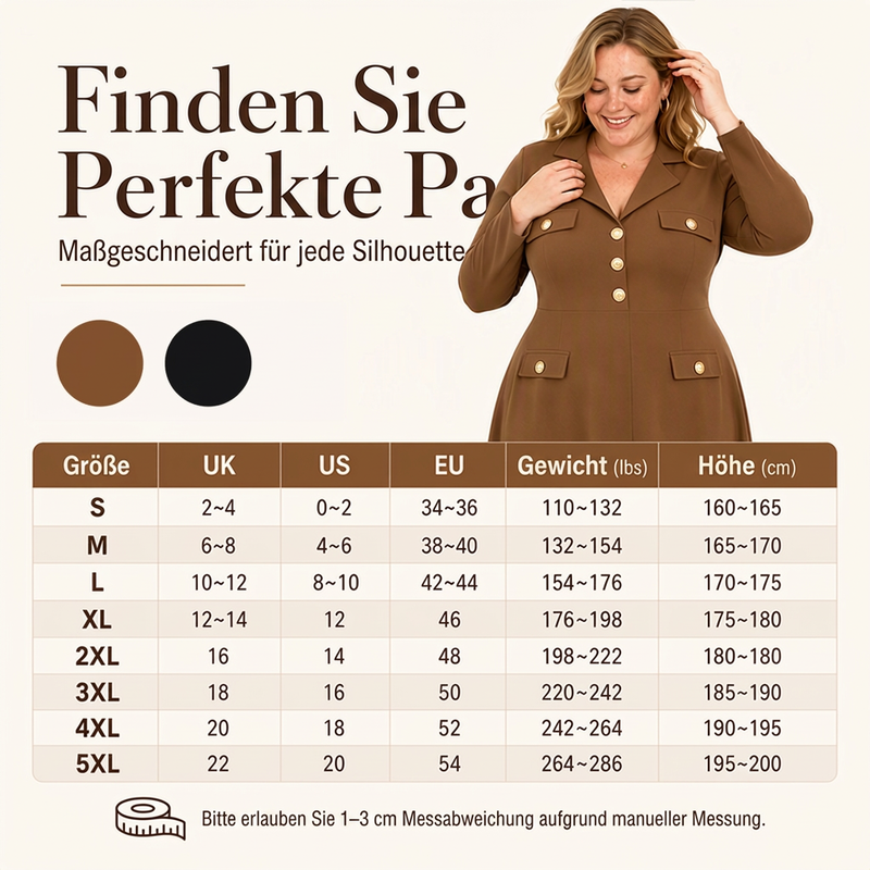 📢📢50% Rabatt!!! 🎉✨ Elegantes Maxikleid mit Revers für Damen