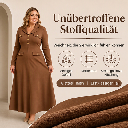 📢📢50% Rabatt!!! 🎉✨ Elegantes Maxikleid mit Revers für Damen