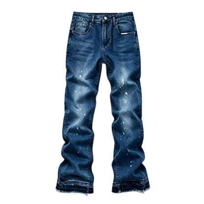 📢📢50% Rabatt!!! 🎉✨ Herren-Jeans im Urban-Streetstyle – Farbspritzer-Optik & Used-Look Denim