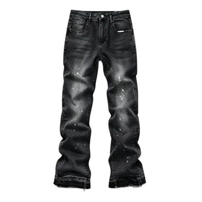 📢📢50% Rabatt!!! 🎉✨ Herren-Jeans im Urban-Streetstyle – Farbspritzer-Optik & Used-Look Denim