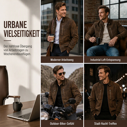 📢📢50% Rabatt!!! 🎉✨ Herren Retro Bomberjacke mit Stehkragen