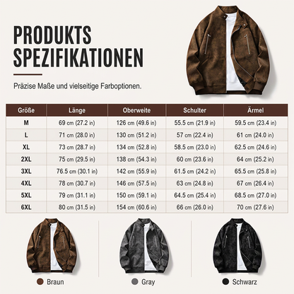 📢📢50% Rabatt!!! 🎉✨ Herren Retro Bomberjacke mit Stehkragen