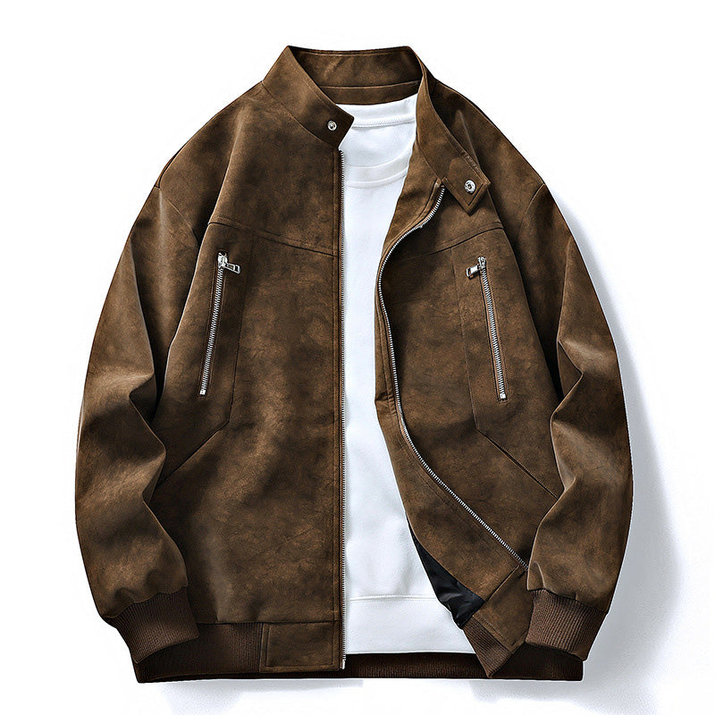 📢📢50% Rabatt!!! 🎉✨ Herren Retro Bomberjacke mit Stehkragen