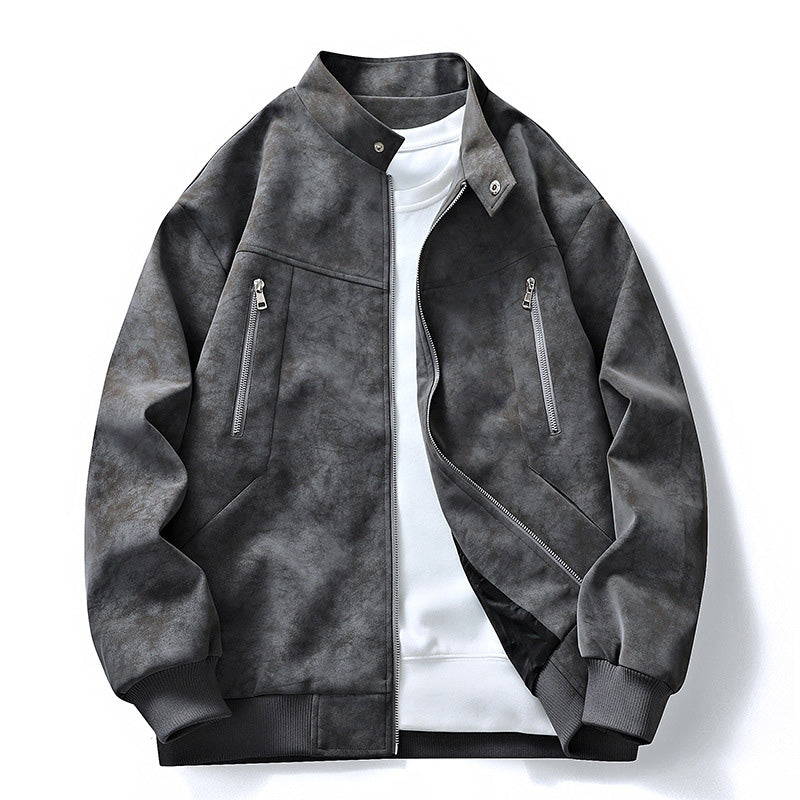 📢📢50% Rabatt!!! 🎉✨ Herren Retro Bomberjacke mit Stehkragen