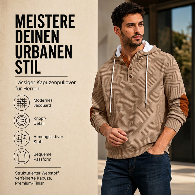 📢🎉50%Rabatt!!!🛍️✨Herren Freizeit-Jacquard-Kapuzenpullover