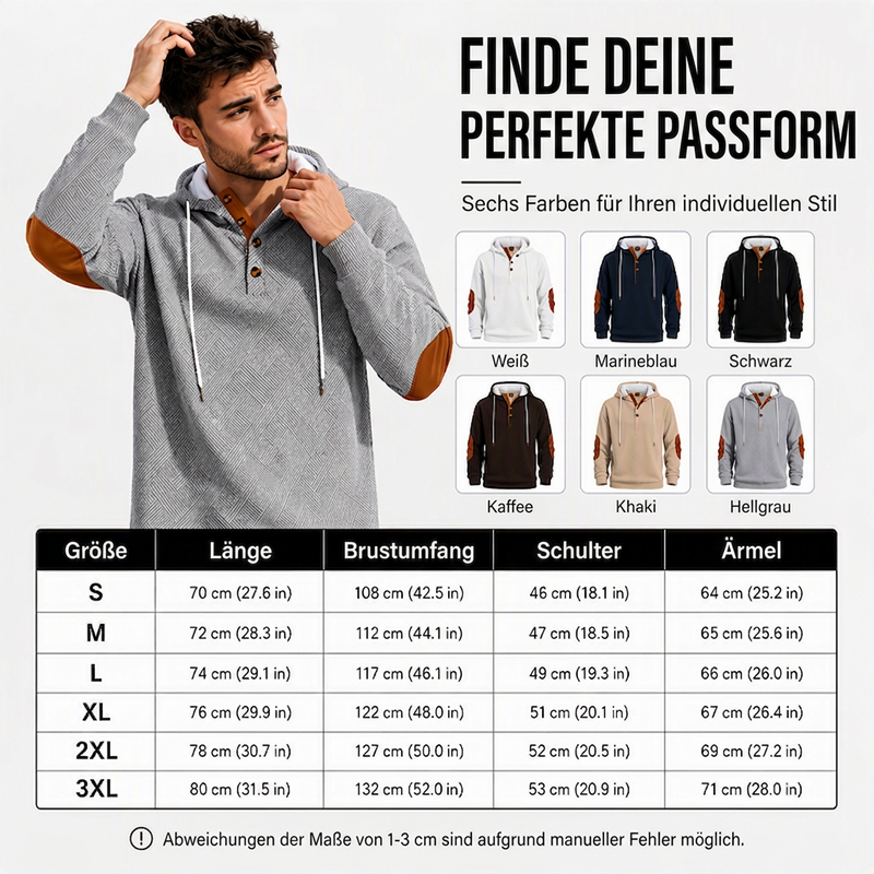 📢🎉50%Rabatt!!!🛍️✨Herren Freizeit-Jacquard-Kapuzenpullover