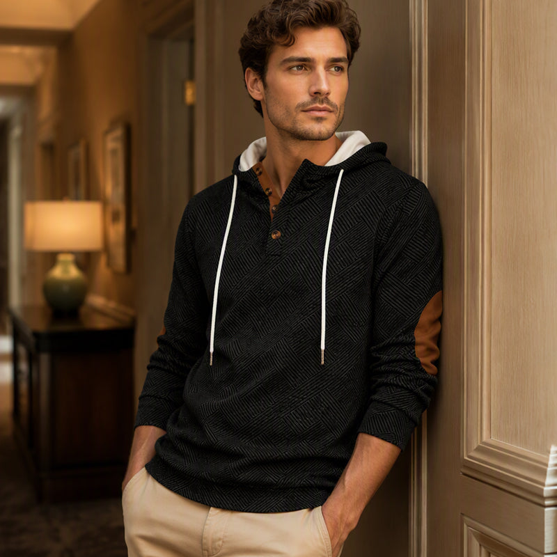 📢🎉50%Rabatt!!!🛍️✨Herren Freizeit-Jacquard-Kapuzenpullover