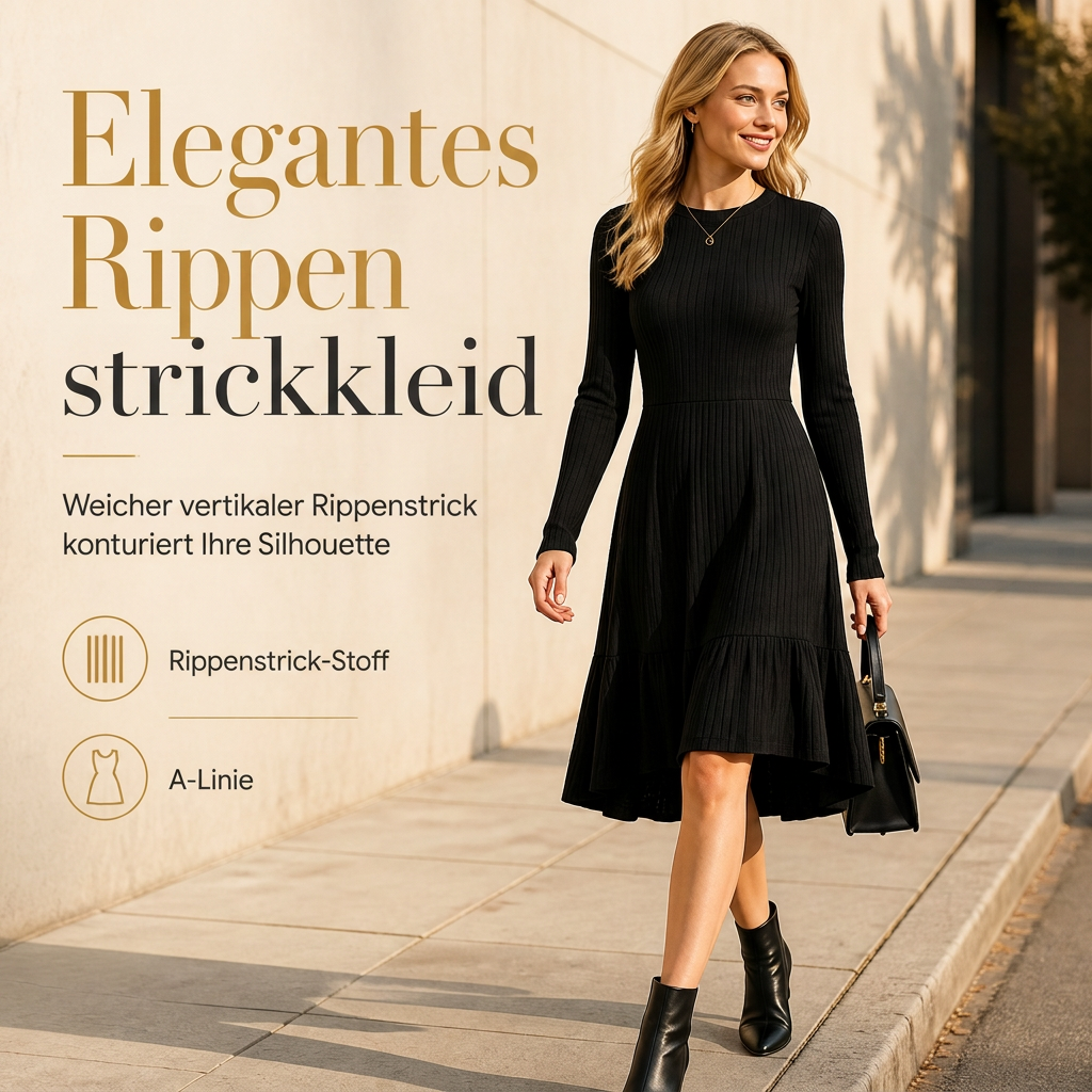 📢📢50% Rabatt!!! 🎉✨ Gestreiftes figurbetontes Freizeitkleid für Damen