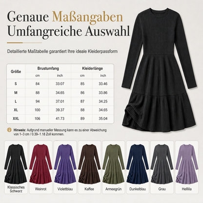 📢📢50% Rabatt!!! 🎉✨ Gestreiftes figurbetontes Freizeitkleid für Damen