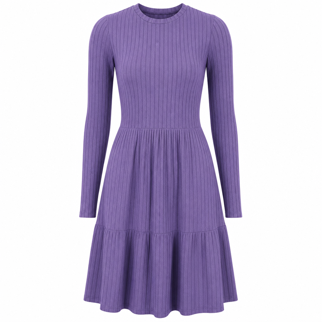 📢📢50% Rabatt!!! 🎉✨ Gestreiftes figurbetontes Freizeitkleid für Damen