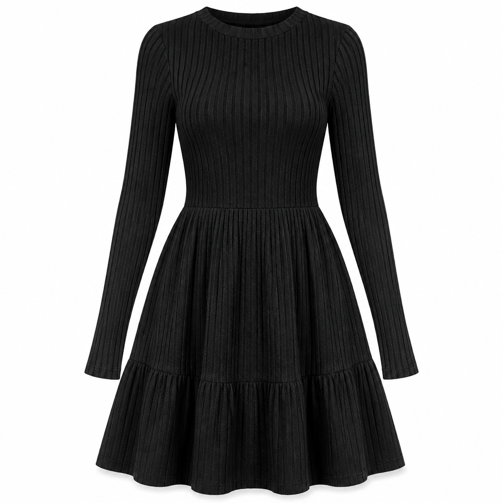 📢📢50% Rabatt!!! 🎉✨ Gestreiftes figurbetontes Freizeitkleid für Damen