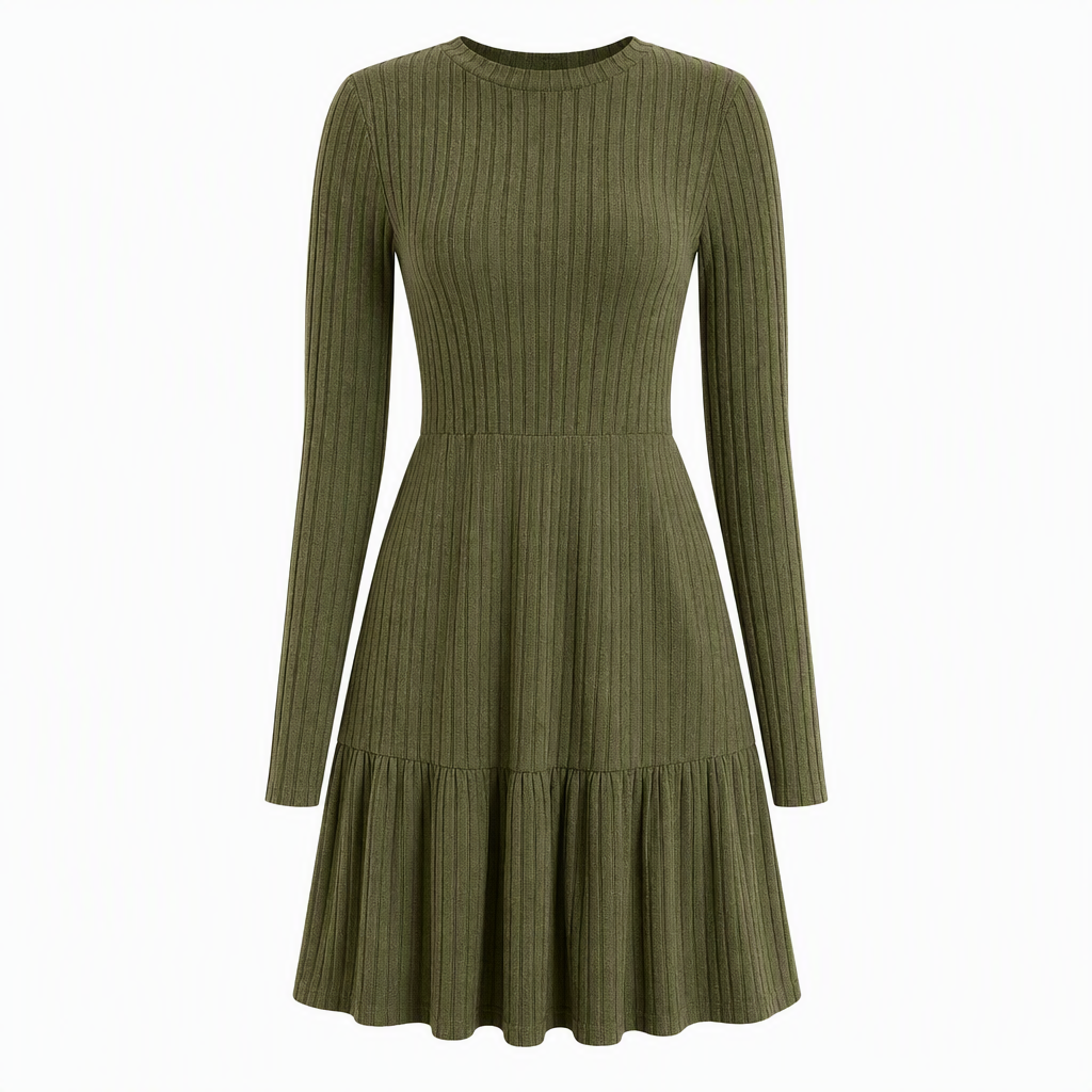 📢📢50% Rabatt!!! 🎉✨ Gestreiftes figurbetontes Freizeitkleid für Damen