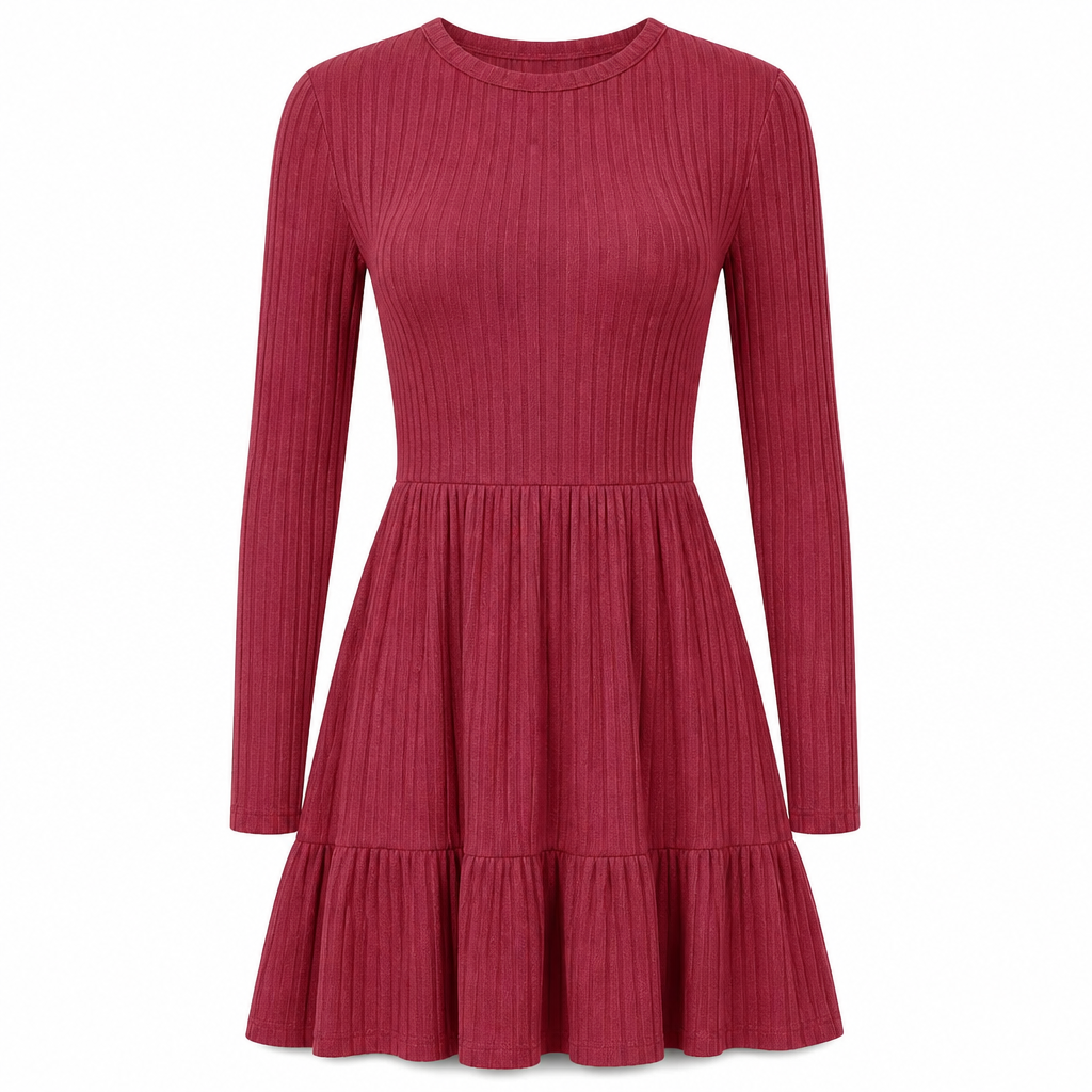 📢📢50% Rabatt!!! 🎉✨ Gestreiftes figurbetontes Freizeitkleid für Damen