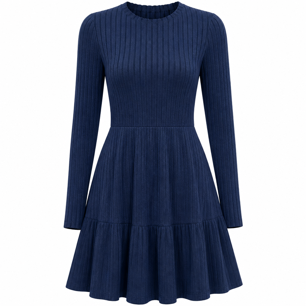 📢📢50% Rabatt!!! 🎉✨ Gestreiftes figurbetontes Freizeitkleid für Damen
