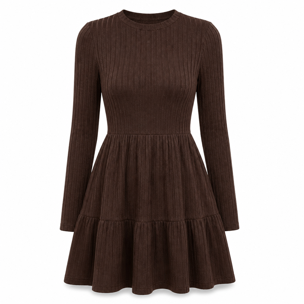 📢📢50% Rabatt!!! 🎉✨ Gestreiftes figurbetontes Freizeitkleid für Damen