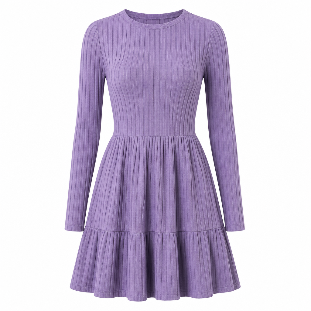📢📢50% Rabatt!!! 🎉✨ Gestreiftes figurbetontes Freizeitkleid für Damen