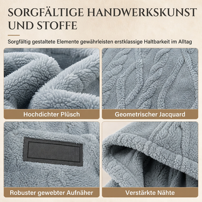 📢📢50%Rabatt!!!🎉✨Herren Winter Kapuzenpullover mit Fleecefutter, Jacquard-Muster, langärmeliges Sweatshirt für Freizeit und Outdoor-Aktivitäten