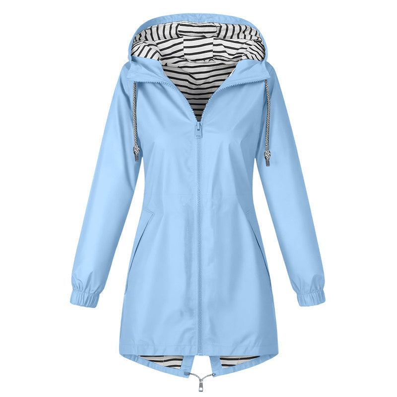 📢📢50% Rabatt!!! 🎉✨ Wasserdichte Outdoor-Kapuzenjacke für Damen – Wasserdichtes Material, atmungsaktiver Stoff und praktische Kapuze – perfekt für Wanderungen, Outdoor-Abenteuer & den aktiven Alltag. Jetzt -50%!