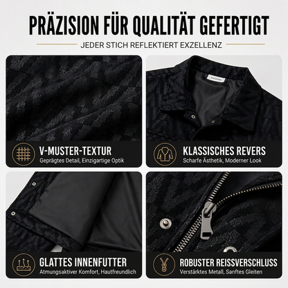📢📢50% Rabatt!!! 🎉✨ Herrenjacke mit V-förmig geprägtem Revers