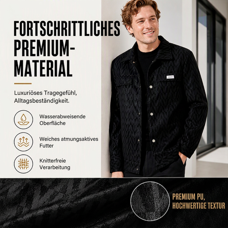 📢📢50% Rabatt!!! 🎉✨ Herrenjacke mit V-förmig geprägtem Revers