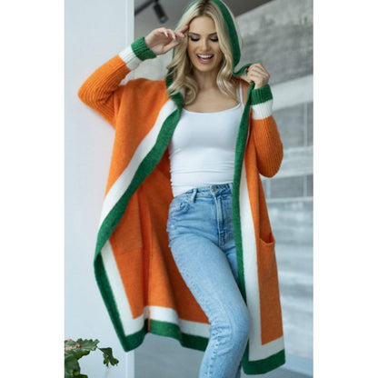 📢📢50% Rabatt!!! 🎉✨ Lang gestrickte Cardigan mit Kapuze für Damen