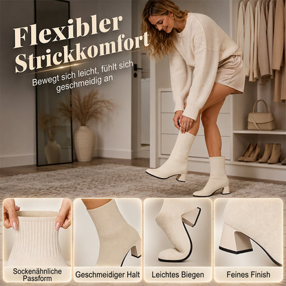 📢📢50% Rabatt!!! 🎉✨ Elastische Sockenstiefel aus Strick für Damen