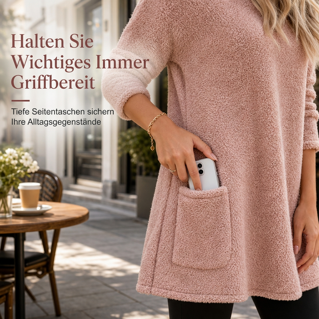 💎🔥 Bestseller – Warmes Langarmshirt mit Taschen – bequem