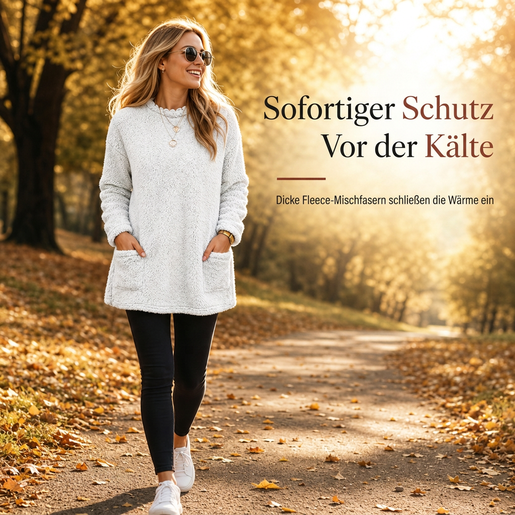 💎🔥 Bestseller – Warmes Langarmshirt mit Taschen – bequem