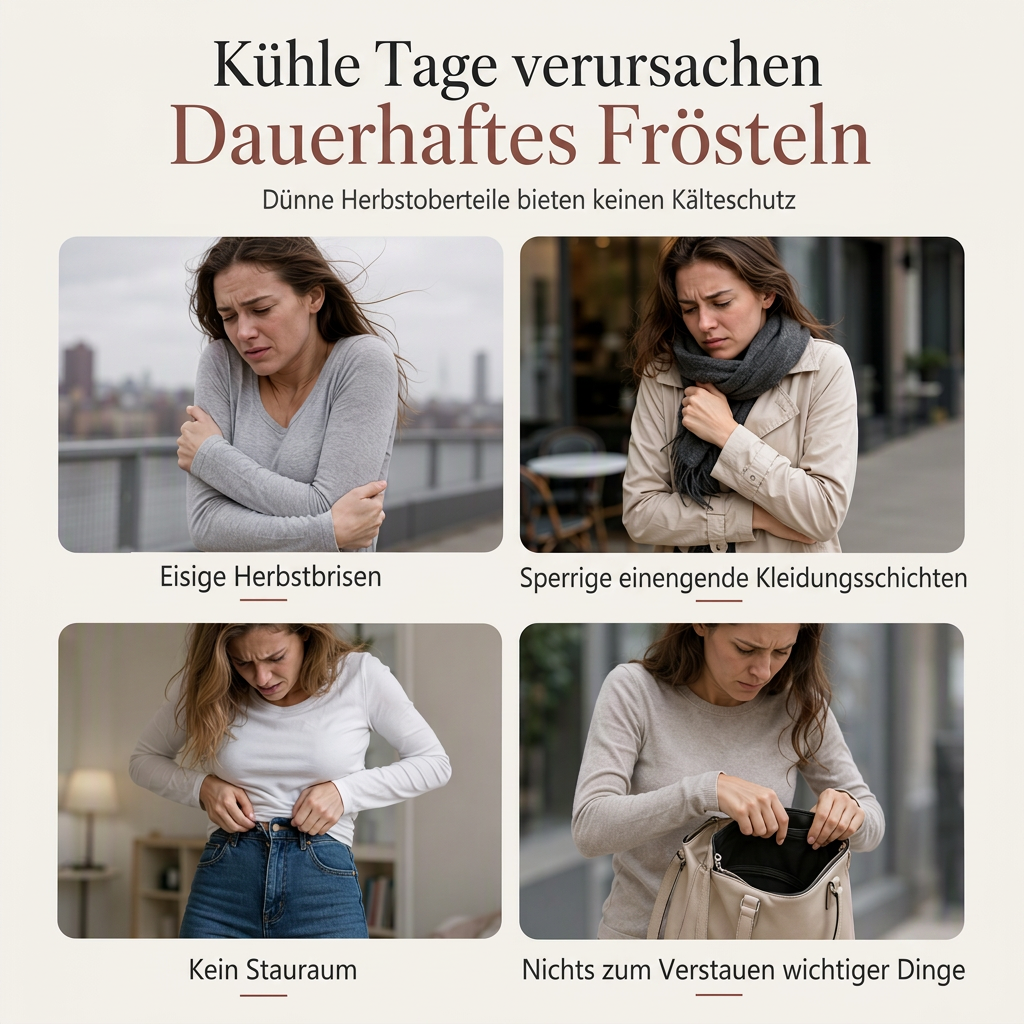 💎🔥 Bestseller – Warmes Langarmshirt mit Taschen – bequem