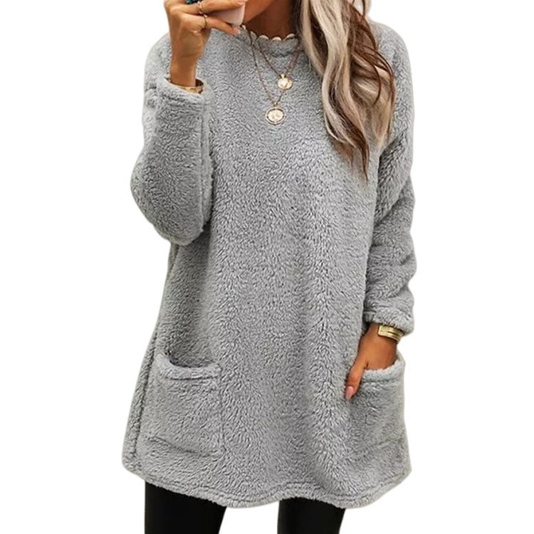 💎🔥 Bestseller – Warmes Langarmshirt mit Taschen – bequem