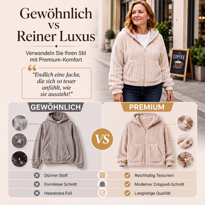 📢📢50% Rabatt!!! 🎉✨ Damen-Kapuzenjacke aus beidseitigem Plüsch
