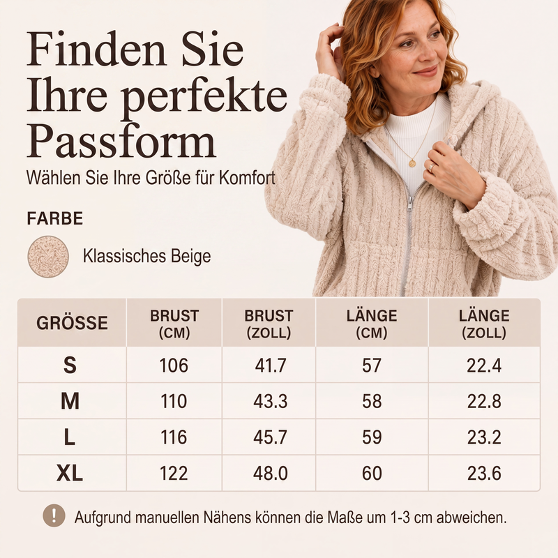 📢📢50% Rabatt!!! 🎉✨ Damen-Kapuzenjacke aus beidseitigem Plüsch