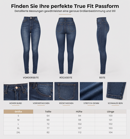 📢📢50% Rabatt!!! 🎉✨ Damen Hochbund Dehnbare Jeanshosen