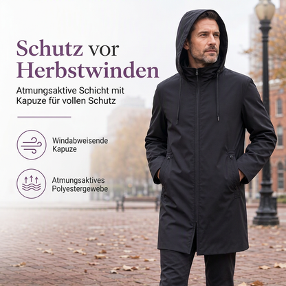 📢📢50% Rabatt!!! 🎉✨ Schlanke taillierte Windjacke mit Kapuze für Herren