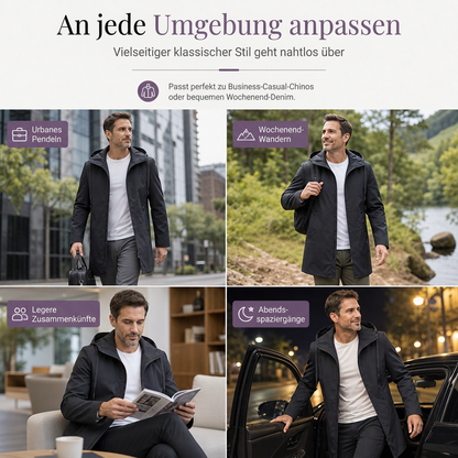 📢📢50% Rabatt!!! 🎉✨ Schlanke taillierte Windjacke mit Kapuze für Herren