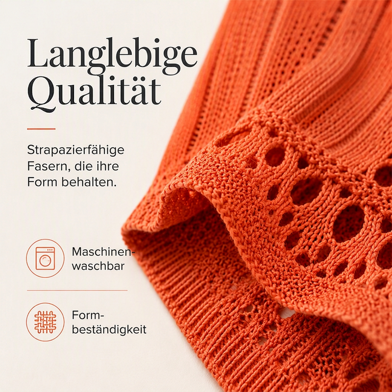 📢📢50% Rabatt!!! 🎉✨ Damen Lochstrick-Häkelpullover