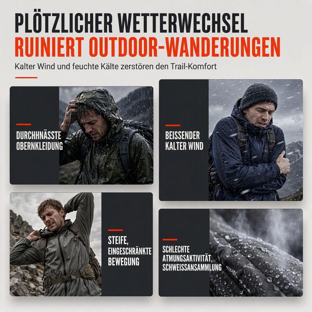 📢📢50% Rabatt!!! 🎉✨ Herren-Outdoor-Windjacke mit abnehmbarer Kapuze