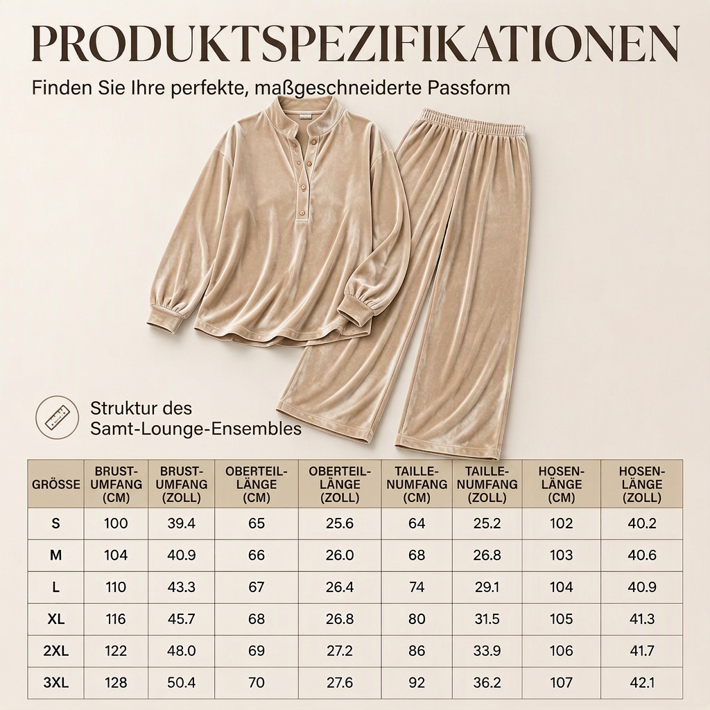 💎⭐ Top-bewertet – Velours-Set für Damen – elegant und bequem