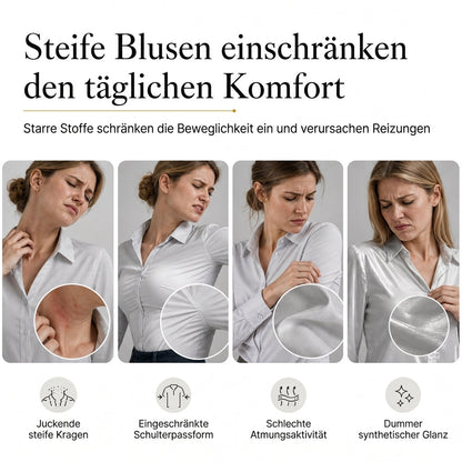 📢📢50% Rabatt!!! 🎉✨ Elegante Samtbluse mit langen Ärmeln für Damen