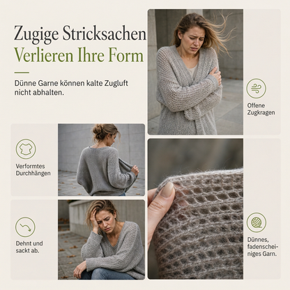 📢📢50% Rabatt!!! 🎉✨ Damen-Lang-Cardigan im Zopfmuster mit Stehkragen