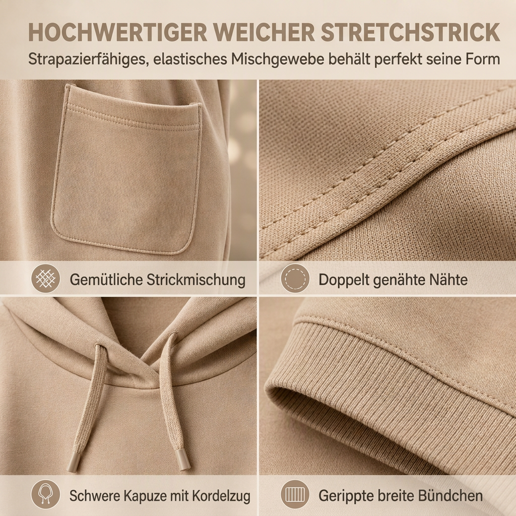 💎👚 Neuheiten – Oversized Hoodie für Damen – bequem und weich