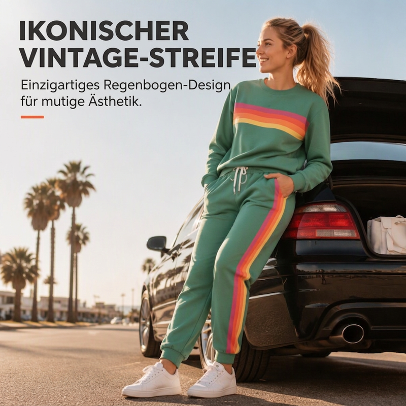 📢📢50% Rabatt!!! 🎉✨ Zweiteiliges Set aus lässigem Sweatshirt & Jogginghose für Damen