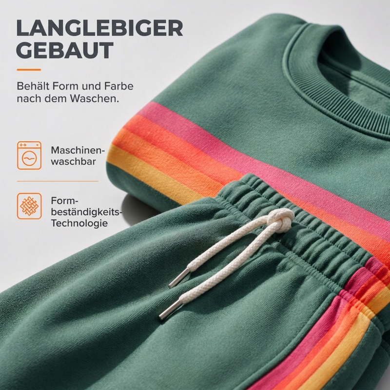 📢📢50% Rabatt!!! 🎉✨ Zweiteiliges Set aus lässigem Sweatshirt & Jogginghose für Damen