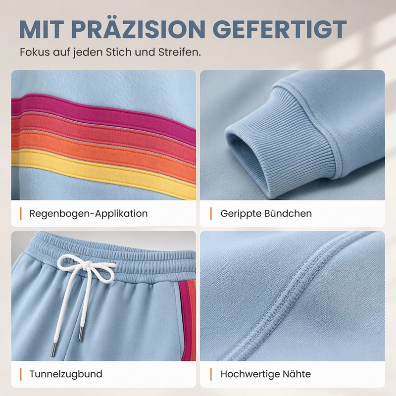 📢📢50% Rabatt!!! 🎉✨ Zweiteiliges Set aus lässigem Sweatshirt & Jogginghose für Damen