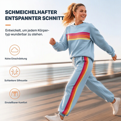 📢📢50% Rabatt!!! 🎉✨ Zweiteiliges Set aus lässigem Sweatshirt & Jogginghose für Damen