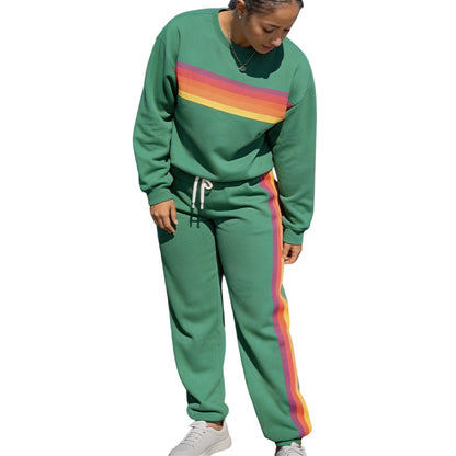📢📢50% Rabatt!!! 🎉✨ Zweiteiliges Set aus lässigem Sweatshirt & Jogginghose für Damen